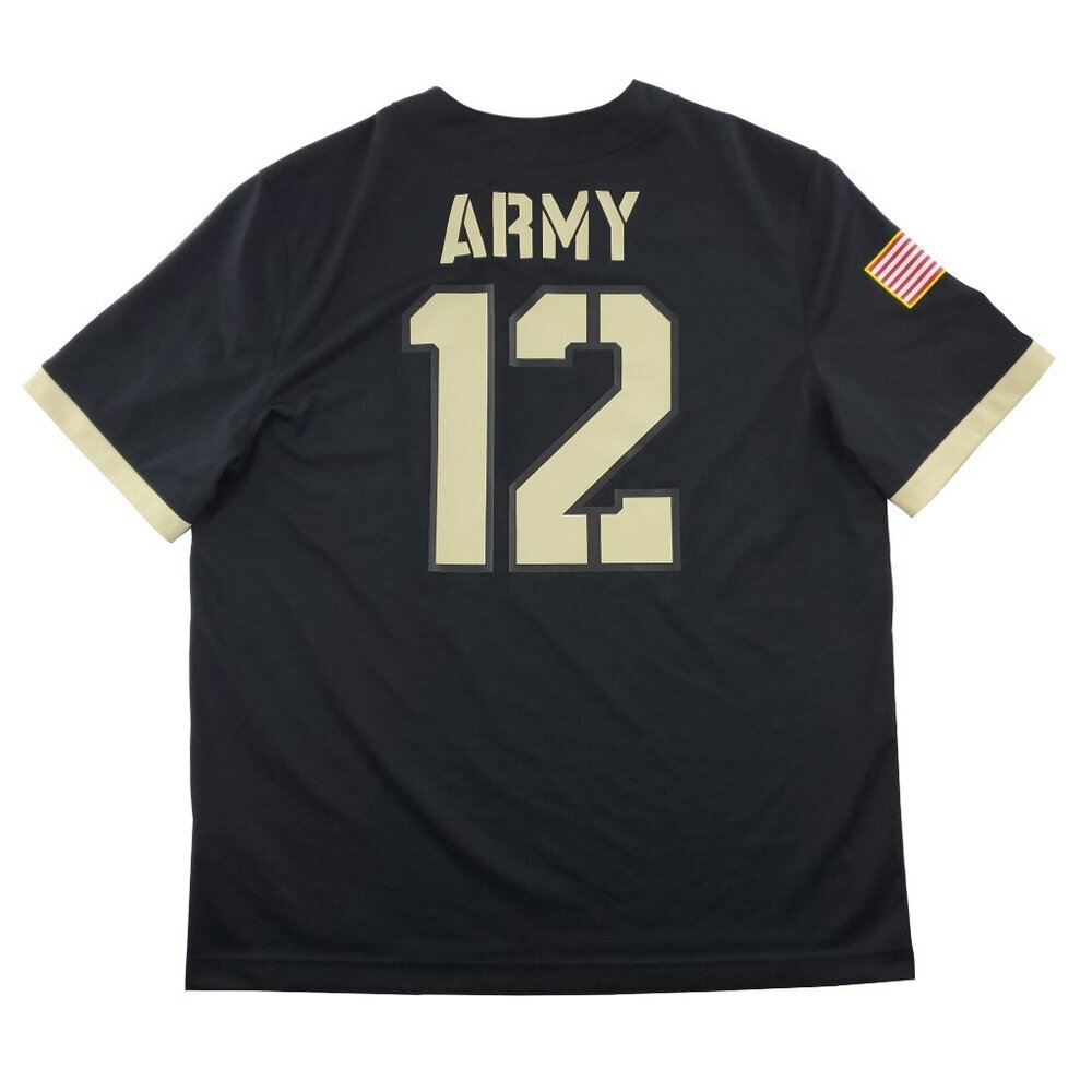 Army Black Knights Football Jersey Nike Team 12 USA Flag Untouchable Men's XL - Picture 2 of 11